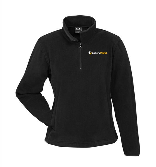 BW Womens Black Quarter Zip Jumper (F10520) - BW275