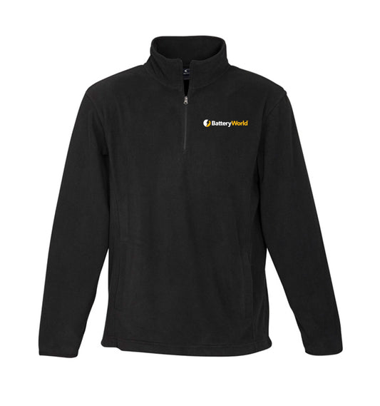 BW Mens Black Quarter Zip Jumper (F10510) - BW280