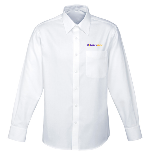 BW Mens Long Sleeve Shirt - S10210 White