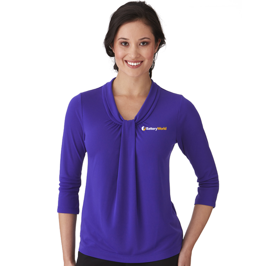 BW Soft Drape Corporate Blouse - 3/4 Sleeve